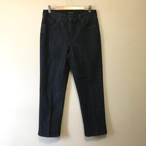 Jones New York Dark Navy Blue Lexington Cuffed Capri